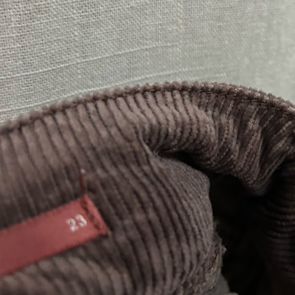 Anthropologie Pilcro Wanderer Corduroy Brown Pants Size 23 - Picture 12 of 12